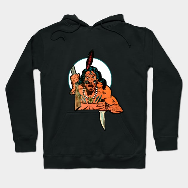 Indian with knife Hoodie by Marccelus